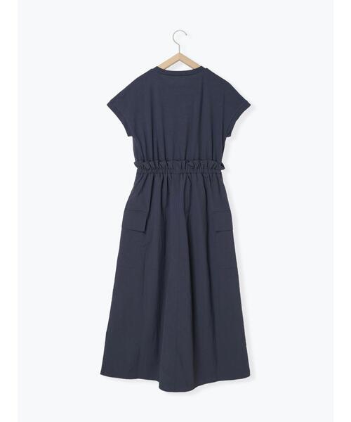 Samansa Mos2 blue（サマンサモスモスブルー）の「異素材