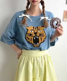 Futier land（フューティアランド）の「トラ相良刺繍BIGTシャツ（Tシャツ/カットソー）」