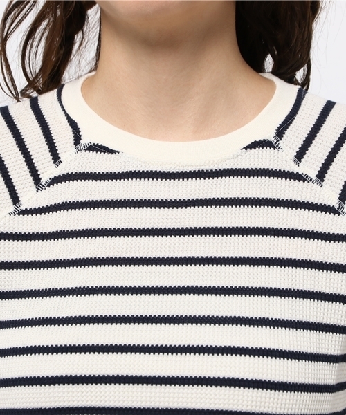 WEGO（ウィゴー）の「WEGO/ワッフルラウンドTシャツ（Tシャツ/カットソー・レディース・アイボリー/杢グレー/ブルー系その他/カーキ・FREE）」の15枚目の写真