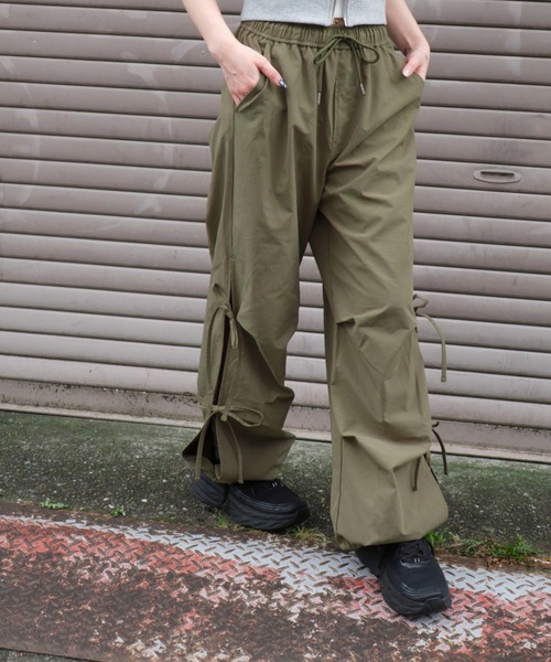 セール】WEGO/サイドリボンパラシュートパンツ（カーゴパンツ）｜WEGO