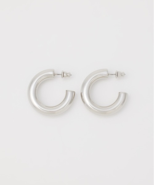 SLY（スライ）の「VOLUME HOOP P/EARRING ボリューム フープ ピアス（ピアス（両耳用）・レディース・ゴールド/シルバー・FREE）」の2枚目の写真