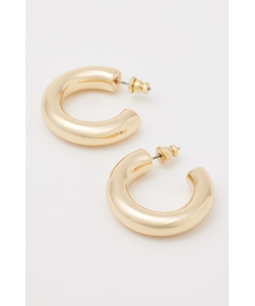 SLY（スライ）の「VOLUME HOOP P/EARRING ボリューム フープ ピアス（ピアス（両耳用）・レディース・ゴールド/シルバー・FREE）」の7枚目の写真