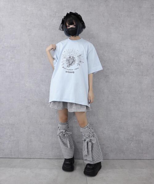 Whinny(ホワイニー)の「Whinny/きらびやかなメンヘラっち(Tシャツ/カットソー・レディース・サックスブルー/ブラック/ホワイト・FREE)」の10枚目の写真