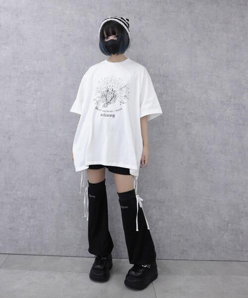 Whinny(ホワイニー)の「Whinny/きらびやかなメンヘラっち(Tシャツ/カットソー・レディース・サックスブルー/ブラック/ホワイト・FREE)」の13枚目の写真