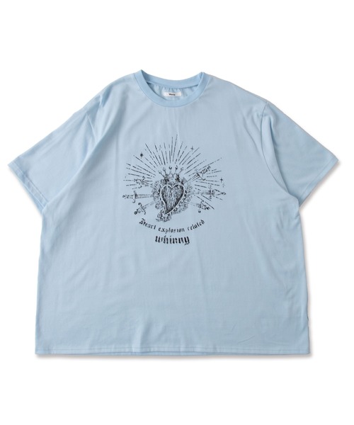 Whinny(ホワイニー)の「Whinny/きらびやかなメンヘラっち(Tシャツ/カットソー・レディース・サックスブルー/ブラック/ホワイト・FREE)」の14枚目の写真