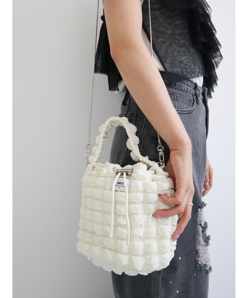 JUMELLE(ジュメロ)の「popcorn bag(ショルダーバッグ・レディース・ブラック/アイボリー・FREE)」の16枚目の写真