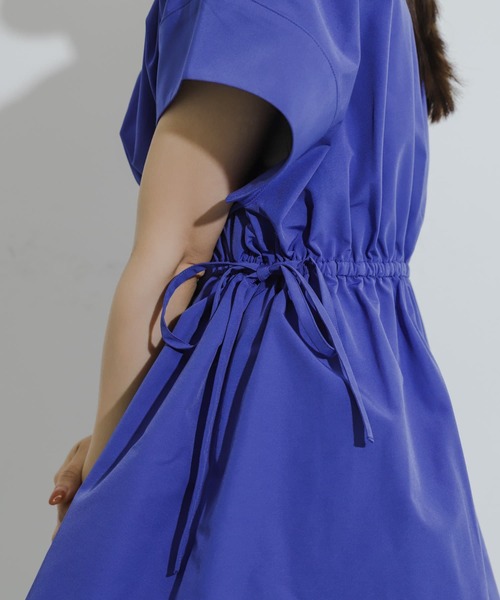 SENSE OF PLACE by URBAN RESEARCH（センスオブプレイスバイアーバンリサーチ）の「ウエストシャーリングペプラムブラウス（シャツ/ブラウス・レディース・オフホワイト/ブラック/ブルー・ONE）」の16枚目の写真