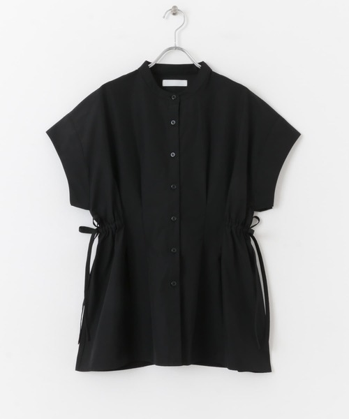 SENSE OF PLACE by URBAN RESEARCH（センスオブプレイスバイアーバンリサーチ）の「ウエストシャーリングペプラムブラウス（シャツ/ブラウス・レディース・オフホワイト/ブラック/ブルー・ONE）」の21枚目の写真