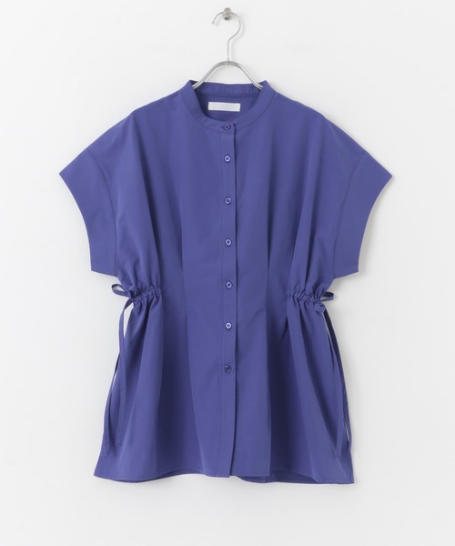 SENSE OF PLACE by URBAN RESEARCH（センスオブプレイスバイアーバンリサーチ）の「ウエストシャーリングペプラムブラウス（シャツ/ブラウス・レディース・オフホワイト/ブラック/ブルー・ONE）」の22枚目の写真