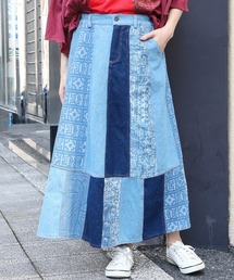 チチカカ | パッチデニムスカート(デニムスカート)