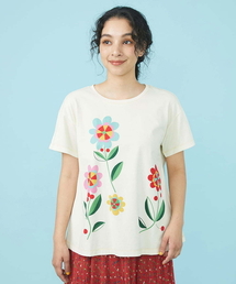 Jocomomola | Cosecha フラワープリント Tシャツ(Tシャツ/カットソー)