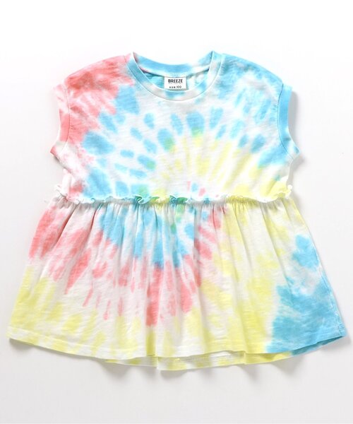 BREEZE(ブリーズ)の「【リンク】タイダイチュニック(チュニック・キッズ・ブルー/グリーン・100/140/130/120/110/90/80)」の2枚目の写真
