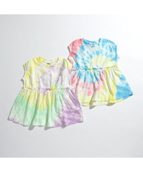 BREEZE(ブリーズ)の「【リンク】タイダイチュニック(チュニック・キッズ・ブルー/グリーン・100/140/130/120/110/90/80)」の4枚目の写真