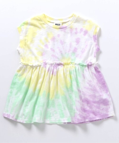 BREEZE(ブリーズ)の「【リンク】タイダイチュニック(チュニック・キッズ・ブルー/グリーン・100/140/130/120/110/90/80)」の6枚目の写真