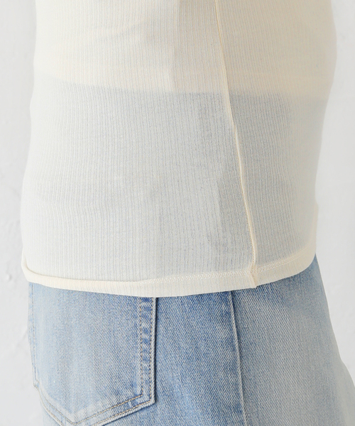 FRAMeWORK（フレームワーク）の「BASERANGE/ベースレンジ HEART TANK（タンクトップ・レディース・アイボリー・FREE）」の10枚目の写真