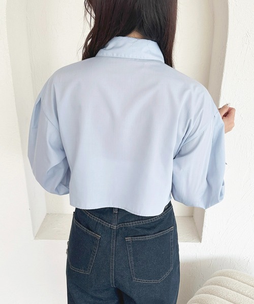apres jour（アプレジュール）の「エンブレム２WAYタイシャツ【ZOZOTOWN限定アイテム】（シャツ/ブラウス・レディース・グレー/オフホワイト/サックスブルー・X-LARGE/フリー）」の13枚目の写真