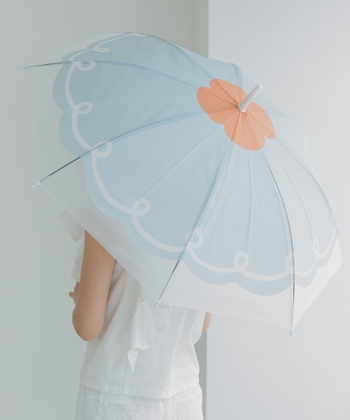 DONOBAN（ドノバン）の「ビニール傘（花柄）半透明（長傘・レディース・その他3/その他2/その他1・ONESIZE）」の2枚目の写真