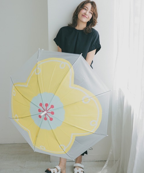 DONOBAN（ドノバン）の「ビニール傘（花柄）半透明（長傘・レディース・その他3/その他2/その他1・ONESIZE）」の10枚目の写真
