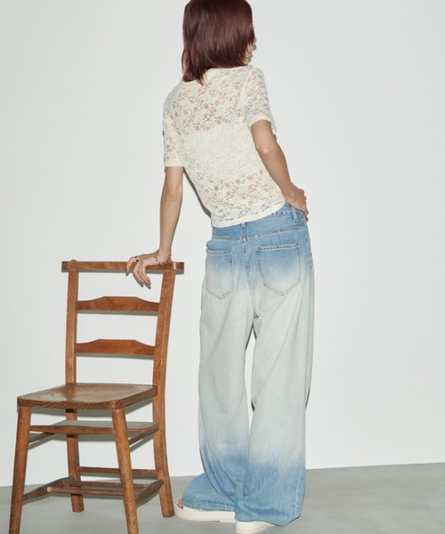 Auntie Rosa Holiday（アンティローザホリデー）の「レースショートスリーブシャツ（シャツ/ブラウス・レディース・ブラック/アイボリー・FREE）」の12枚目の写真