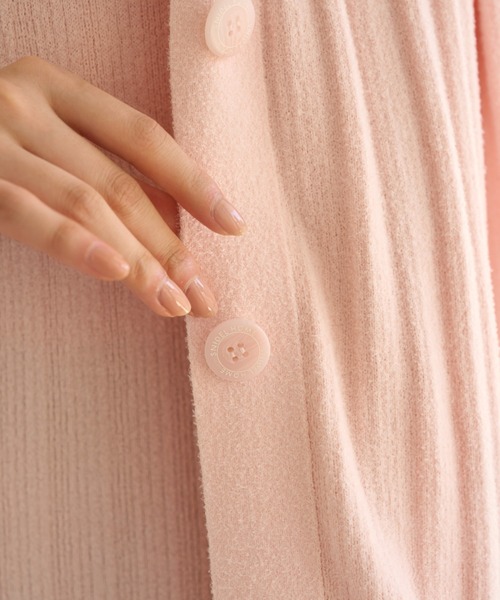 SNIDEL HOME（スナイデルホーム）の「【Creamy Touch】カーディガン（ルームウェア/パジャマ・レディース・サーモンピンク/ダークグレー/アイボリー・FREE）」の9枚目の写真