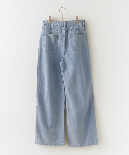 セール】Cut Out Straight Denim Pants / カットアウト