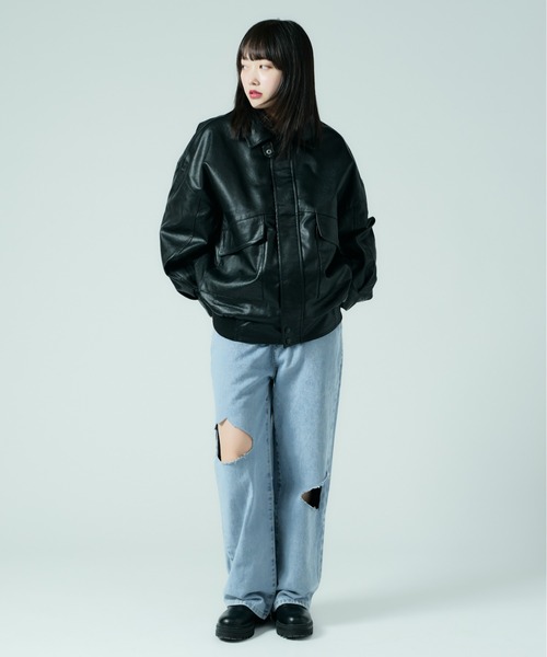 デニム・ジーパン CUT-OUT JEANS カットアウトデニムパンツ – Darich (ダーリッチ)