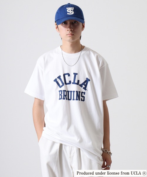 FUNALIVE(ファンアライブ)の「UCLA プリントTシャツ 半袖(Tシャツ/カットソー・メンズ・ホワイト/アッシュグレー/ブラック/ネイビー/ヘザーグレー/グレー系/ホワイト系3/ネイビー系/ホワイト系5/ホワイト系/ホワイト系1/ホワイト系2/グレー系2/ホワイト系4/ネイビー系1/グレー系1・M/L/XL)」の7枚目の写真
