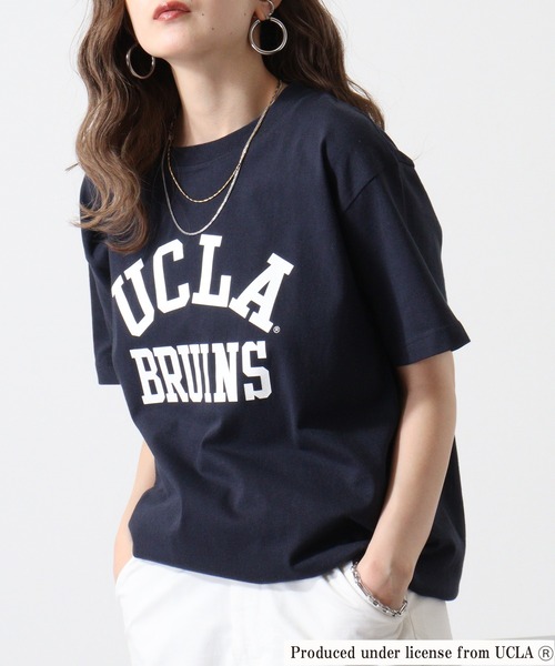 FUNALIVE(ファンアライブ)の「UCLA プリントTシャツ 半袖(Tシャツ/カットソー・メンズ・ホワイト/アッシュグレー/ブラック/ネイビー/ヘザーグレー/グレー系/ホワイト系3/ネイビー系/ホワイト系5/ホワイト系/ホワイト系1/ホワイト系2/グレー系2/ホワイト系4/ネイビー系1/グレー系1・M/L/XL)」の15枚目の写真