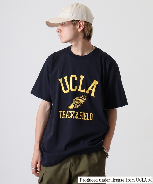 FUNALIVE(ファンアライブ)の「UCLA プリントTシャツ 半袖(Tシャツ/カットソー・メンズ・ホワイト/アッシュグレー/ブラック/ネイビー/ヘザーグレー/グレー系/ホワイト系3/ネイビー系/ホワイト系5/ホワイト系/ホワイト系1/ホワイト系2/グレー系2/ホワイト系4/ネイビー系1/グレー系1・M/L/XL)」の16枚目の写真