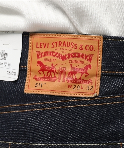 Levi's（リーバイス）の「511-CLASSIC-スリム/ダークカラー/12.7oz セルビッジデニム（デニムパンツ・メンズ・ダークインディゴブルー・28inch/33inch/34inch/29inch/30inch/32inch/31inch）」の14枚目の写真