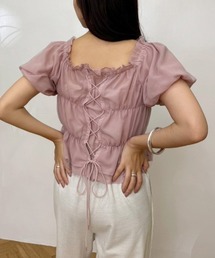 one after another NICE CLAUP | バックレースアップ2wayブラウス(シャツ/ブラウス)