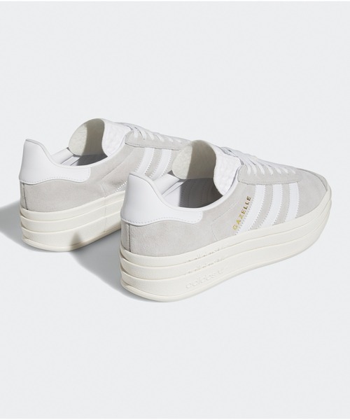 adidas(アディダス)の「adidas/アディダス GAZELLE BOLD W スニーカー(スニーカー・メンズ・グレー×ホワイト/ベージュ/クリーム/ピンク/ブラック・25/24.5/24/23.5/23/26/26.5/27/27.5/28)」の8枚目の写真
