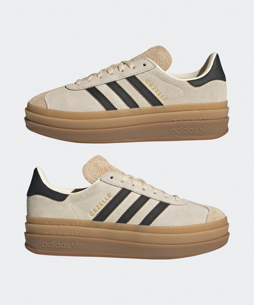adidas(アディダス)の「adidas/アディダス GAZELLE BOLD W スニーカー(スニーカー・メンズ・グレー×ホワイト/ベージュ/クリーム/ピンク/ブラック・25/24.5/24/23.5/23/26/26.5/27/27.5/28)」の17枚目の写真