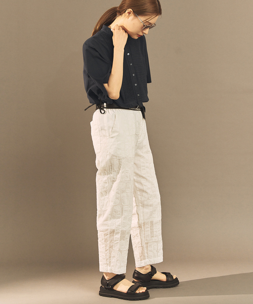 FRAMeWORK（フレームワーク）の「OUT OF FRAMe Khadi pintuck シャツ（シャツ/ブラウス・レディース・スミクロ/ホワイト・FREE）」の5枚目の写真