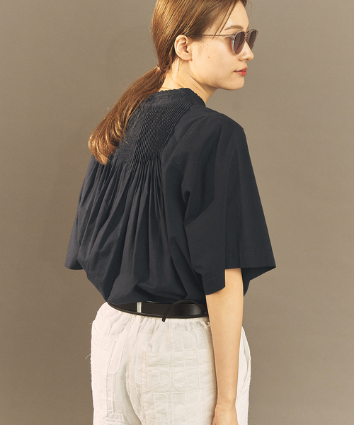 FRAMeWORK（フレームワーク）の「OUT OF FRAMe Khadi pintuck シャツ（シャツ/ブラウス・レディース・スミクロ/ホワイト・FREE）」の11枚目の写真