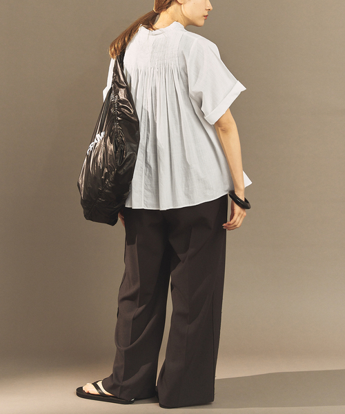 FRAMeWORK（フレームワーク）の「OUT OF FRAMe Khadi pintuck シャツ（シャツ/ブラウス・レディース・スミクロ/ホワイト・FREE）」の15枚目の写真