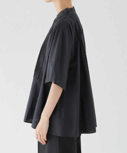 FRAMeWORK（フレームワーク）の「OUT OF FRAMe Khadi pintuck シャツ（シャツ/ブラウス・レディース・スミクロ/ホワイト・FREE）」の21枚目の写真