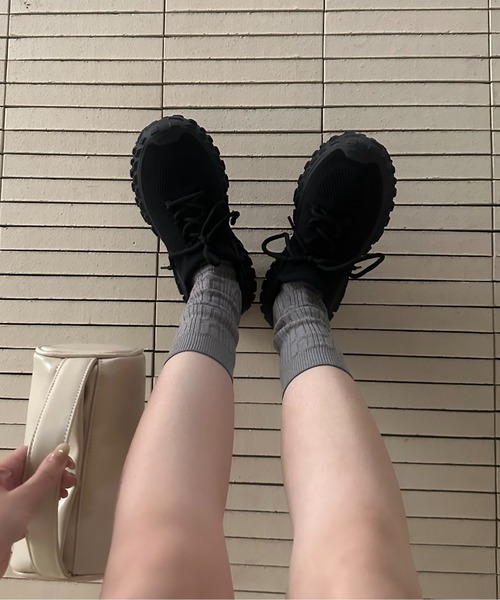 靴 lawgy different material platform shoes lawgy(ラウジー)の「different material platform shoes