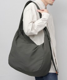 撥水 シワナイロンタフタ ニュースペーパー ショルダーバッグ 30L