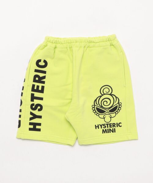 HYSTERIC MINI(ヒステリックミニ)の「Hystericmini MINI FACE スーパーストレッチ 裏毛ショートパンツ(その他パンツ・キッズ・レッド/ブラック/ライトグレー/ライトグリーン・105)」の4枚目の写真