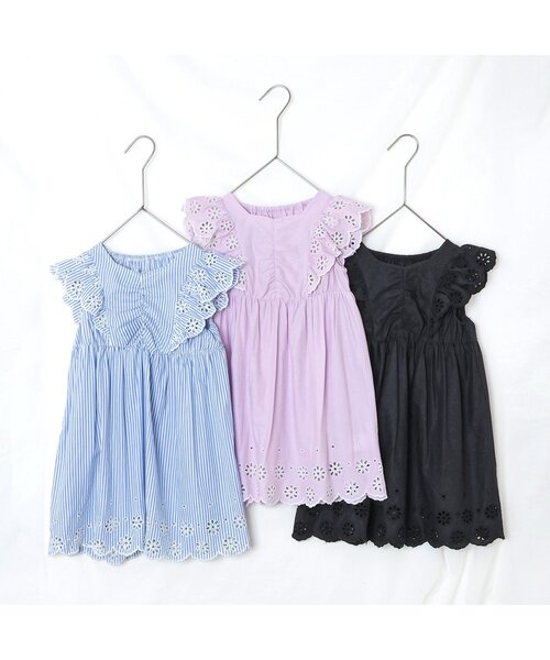 【美品】apres les cours ワンピースほか、3点セット　120 リンク】セーラーカラーワンピース（ワンピース）｜apres les