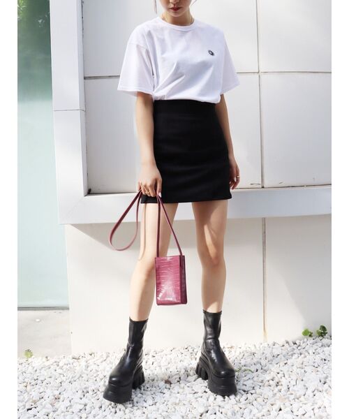 EVRIS(エヴリス)の「ハイウエストミニスカート(スカート・レディース・ブラック/グレー・SMALL/MEDIUM)」の8枚目の写真