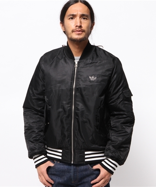 adidas satin bear bomber jacket