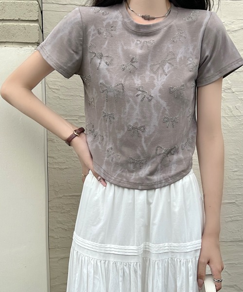 Achic(アシック)の「トップス(Tシャツ/カットソー・レディース・オフホワイト/アイボリー/ダークベージュ・M)」の10枚目の写真