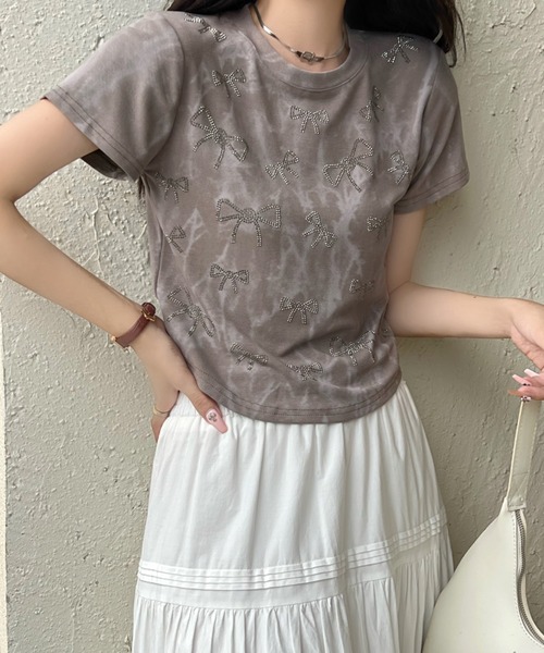 Achic(アシック)の「トップス(Tシャツ/カットソー・レディース・オフホワイト/アイボリー/ダークベージュ・M)」の11枚目の写真