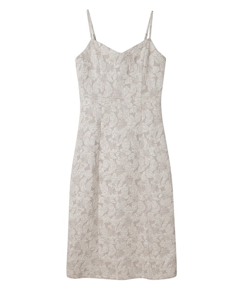 SAISON DE PAPILLON（セゾンドパピヨン）の「ジャガード生地バックスリットキャミワンピース（ワンピース・レディース・グレー/ブラック/ダークブラウン・S/M/L）」の18枚目の写真