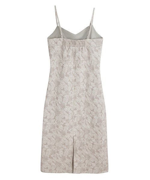 SAISON DE PAPILLON（セゾンドパピヨン）の「ジャガード生地バックスリットキャミワンピース（ワンピース・レディース・グレー/ブラック/ダークブラウン・S/M/L）」の19枚目の写真