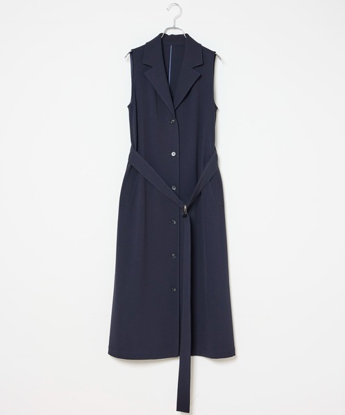 INED CLARO（イネドクラロ）の「TRストレッチジレワンピース【セットアップ対応】（ワンピース・レディース・ネイビー/ブラウン/サンドグレー・フリー）」の20枚目の写真