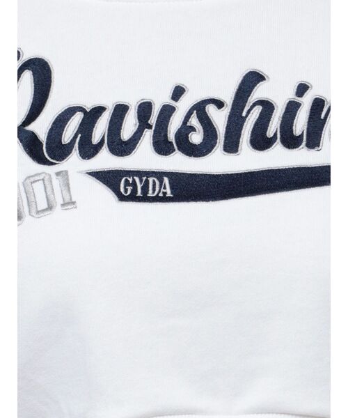 GYDA（ジェイダ）の「Ravishingショートスウェットプルオーバー（スウェット・レディース・オフホワイト/ブラック/ピンク・FREE）」の18枚目の写真