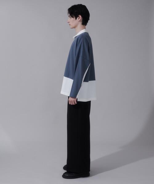 BROWNY(ブラウニー)の「BROWNY/ドルマンポンチハーフZIPT(Tシャツ/カットソー・メンズ・ホワイト/ブルー・LARGE/MEDIUM)」の17枚目の写真